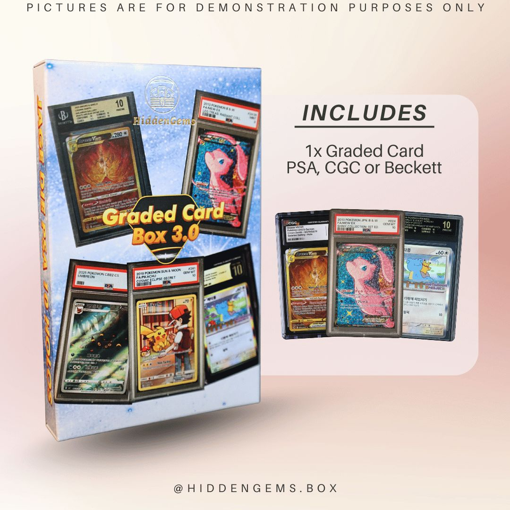 Hidden Gems Pokémon Graded Card Box 3.0