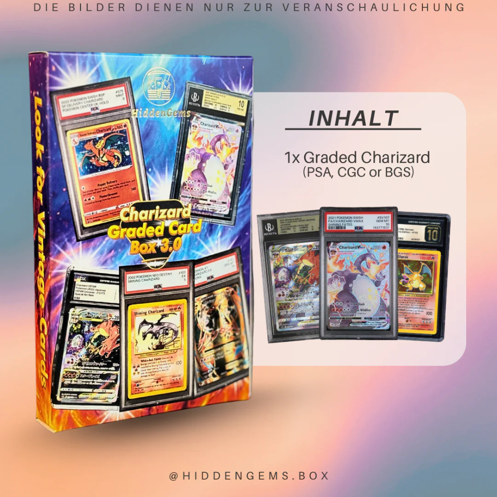Hidden Gems Pokémon Graded Charizard Box 3.0
