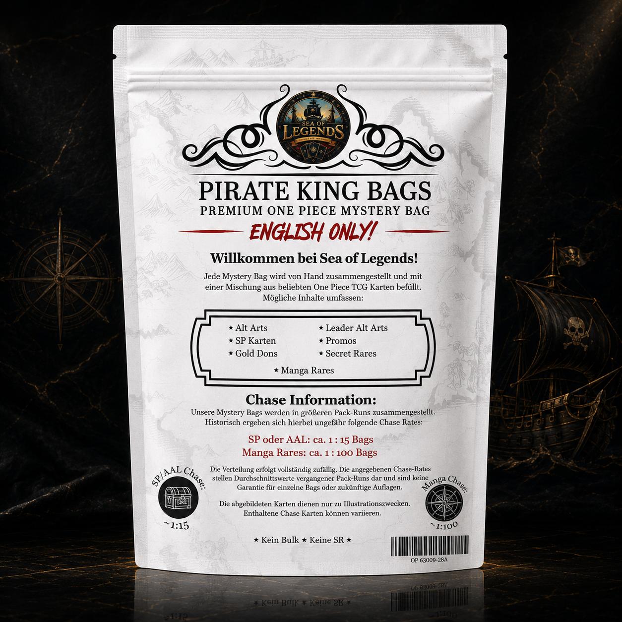 PIRATE KING BAGS Reloaded ENGLISH ONLY – Premium One Piece Mystery Bag