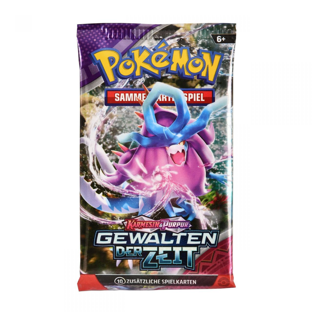 Pokemon Karmesin & Purpur Gewalten der Zeit Booster Pack DEUTSCH