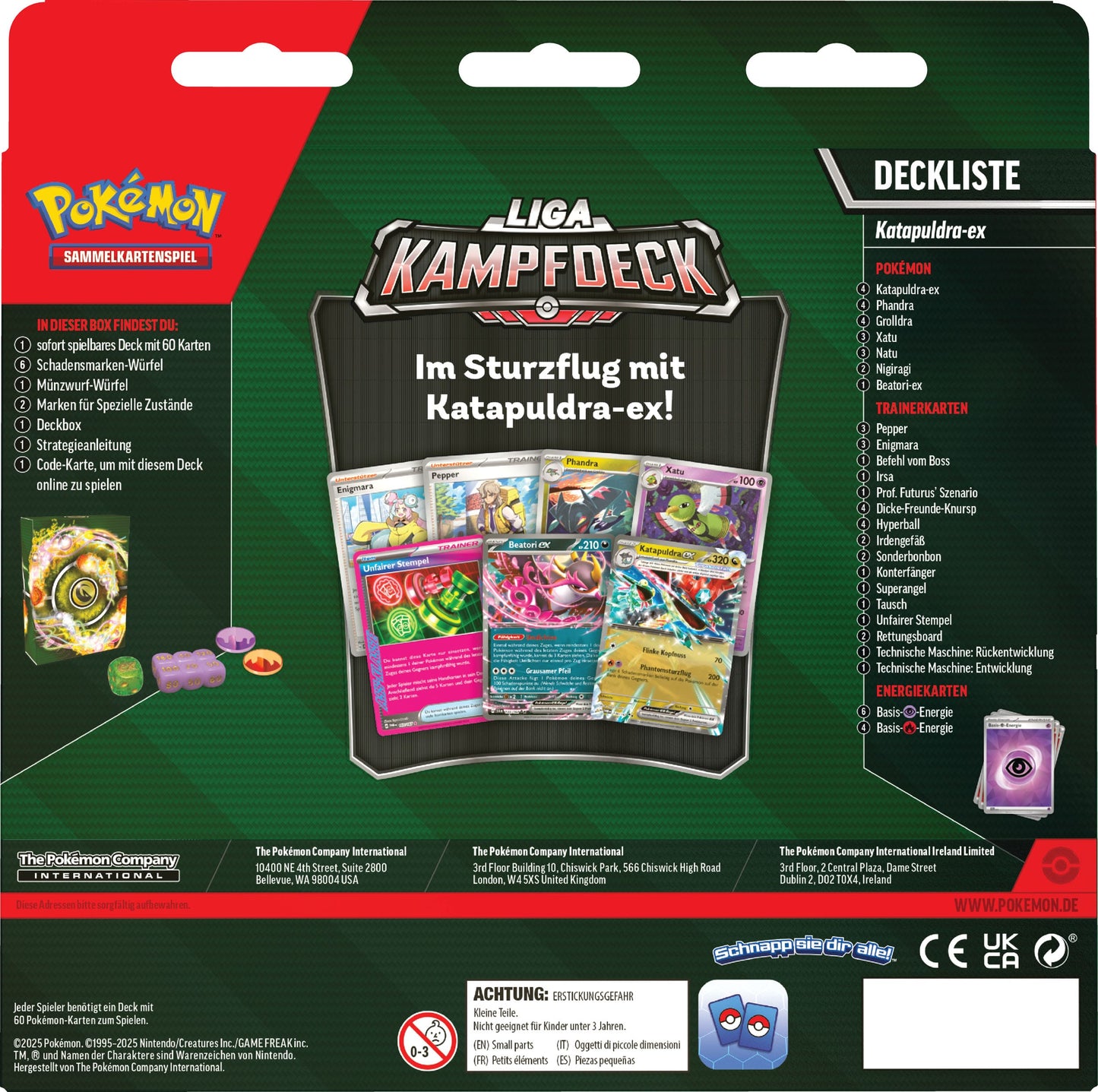 Pokémon TCG Liga-Kampfdeck Katapuldra EX