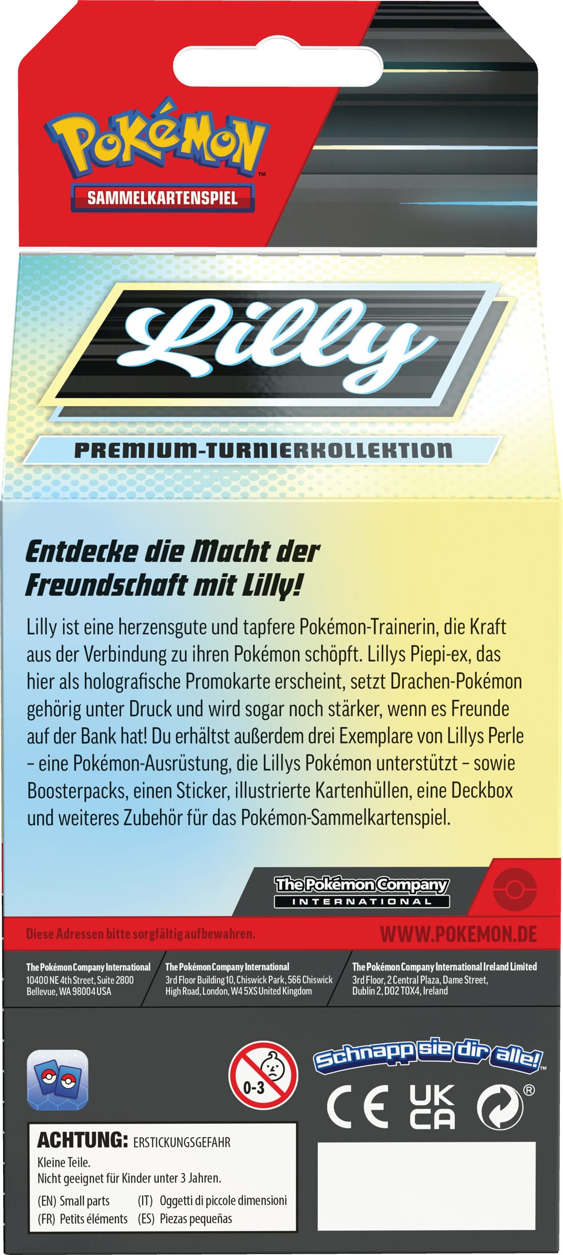 Pokémon TCG Premium-Tunierkollektion Lilly DEUTSCH