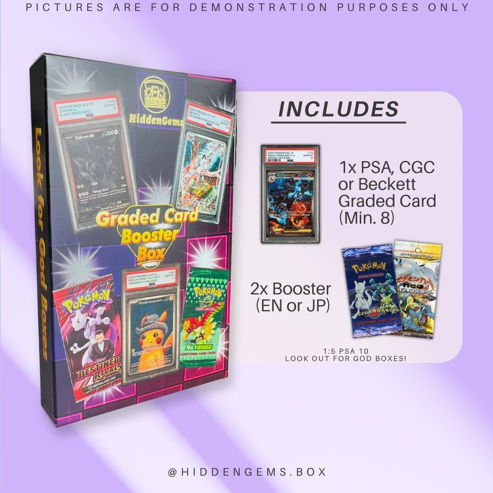 Hidden Gems Graded Card Booster Box - Minimum Grade 8