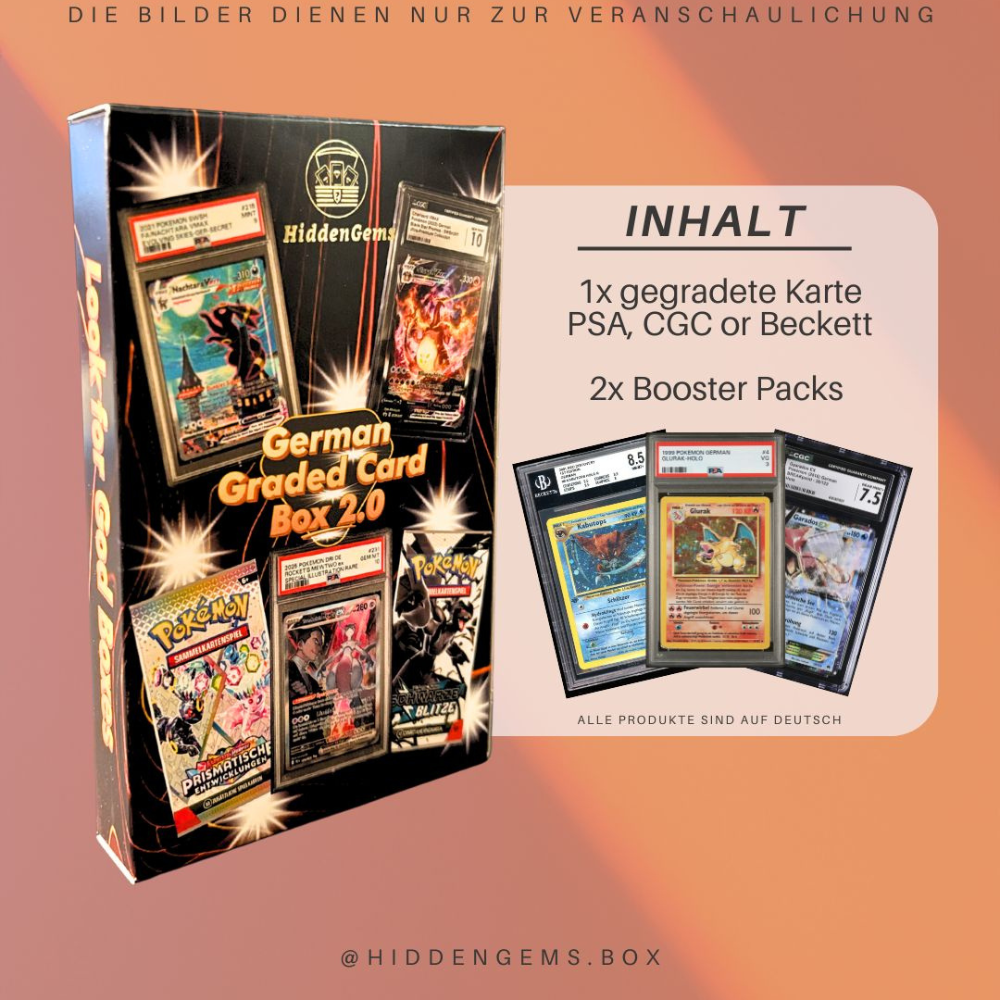 Hidden Gems Pokémon German Graded Card Box