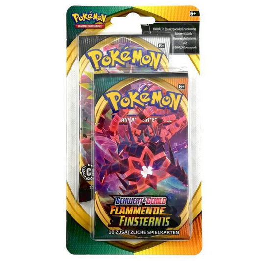 Pokemon Schwert & Schild Flammende Finsternis 2-Pack-Blister DEUTSCH